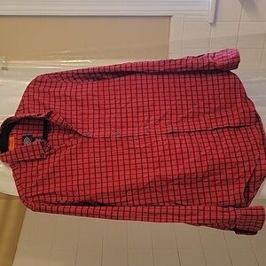 Red Plaid Men's Shirt